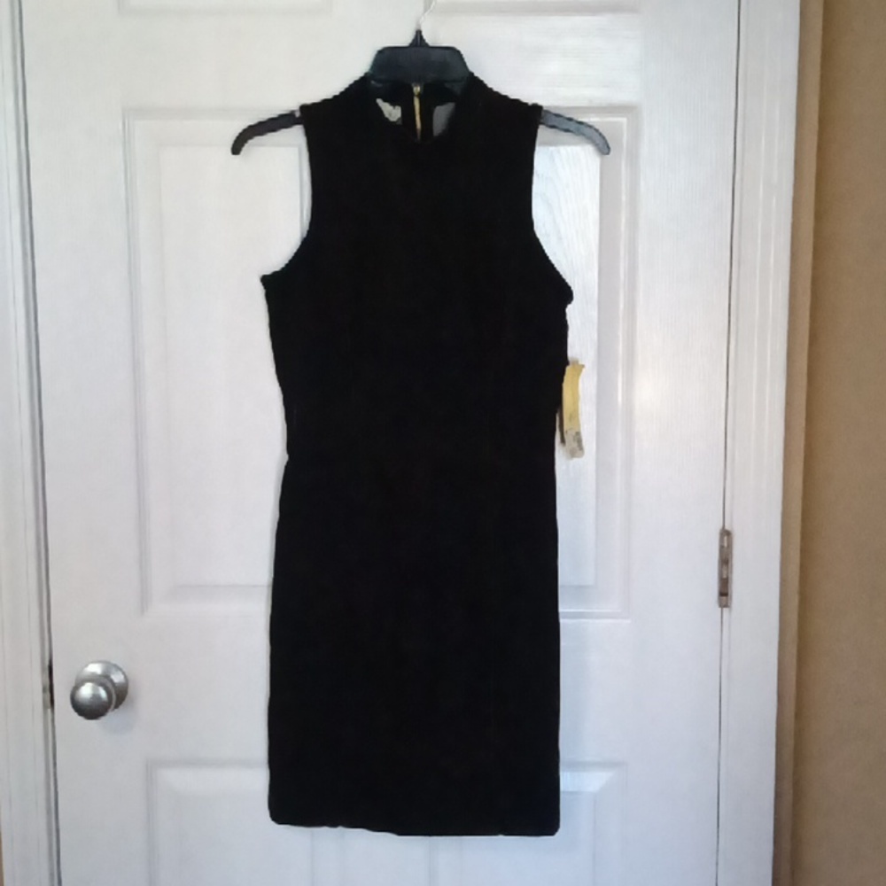 Black denim dress